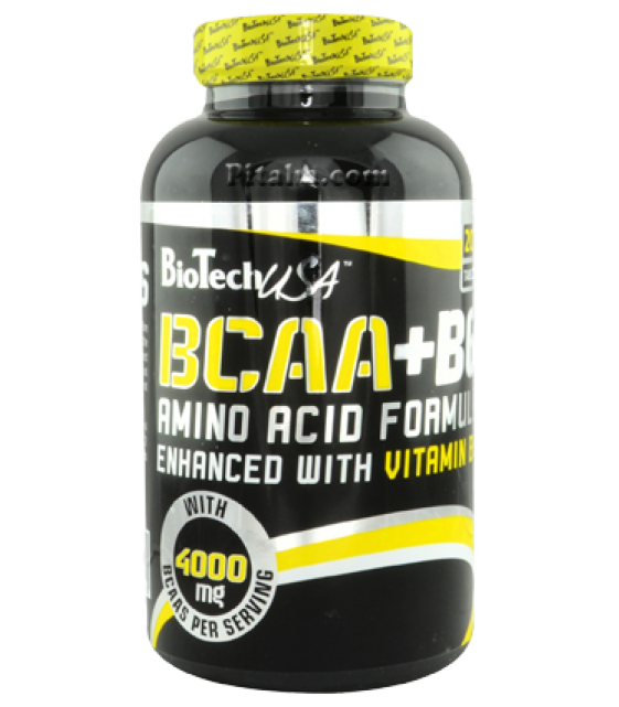 BCAA+B-6/ БЦА+ витамин В6, 200 Табл Biotech USA