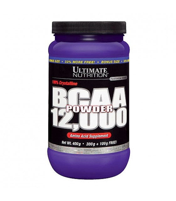 BCAA 12,000 Powder, БЦА 12,000 порошок 400 гр. Ultimate Nutrition