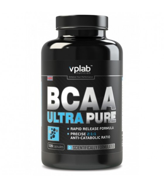 BCAA Ultra Pure/ БЦА Юльтра Пьюр 120 капс. VPlab