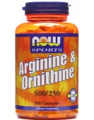 Arginine/Ornithine, Аргинин-Орнитин100 капс NOW