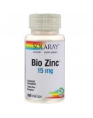 Bio Zinc 15mg 100 vegcaps, Solaray