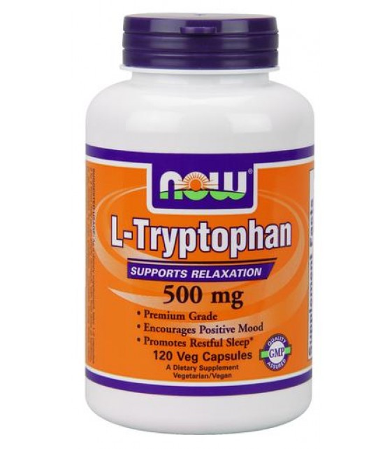 L-tryptophan Триптофан 500 мг, 120 капс. NOW