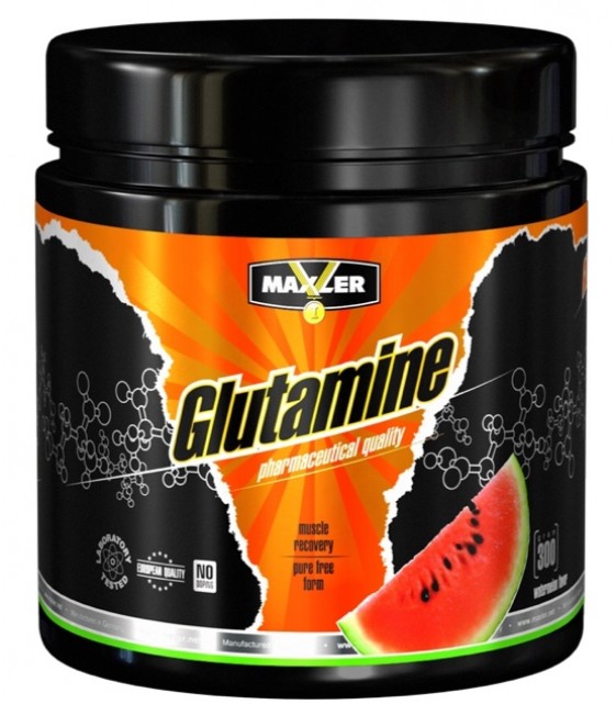 Glutamine, Глютамин  Арбуз 300 гр Maxler