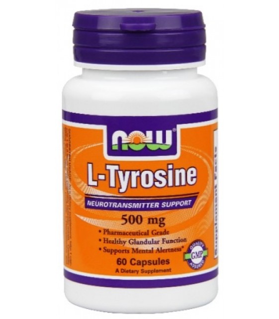 Tyrosine Тирозин 500 мг/120 капс NOW