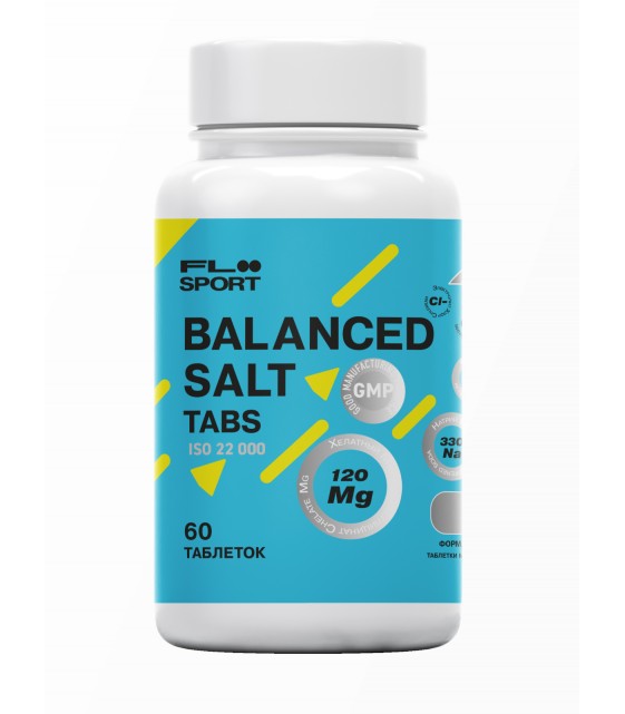 Balanced Salt Tabs Солевые таблетки, 60 таб. FLOO SPORT