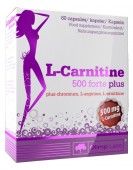 L-Carnitine 500 forte plus L-карнитин форте плюс, 60 капс Olimp