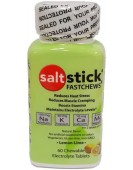 SALTSTICK FASTCHEWS Жевательные солевые таблетки. Лимон-лайм 60 шт.  