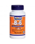 B-6 / Пиридоксин Витамин В-6 , 100 мг, 100 Капс  NOW