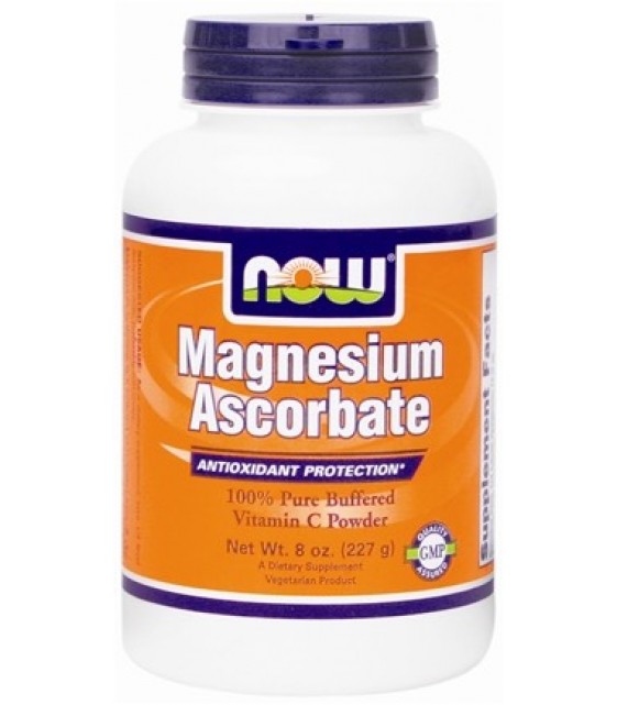 Magnesium Ascorbate, Магний Аскорбат 227 гр NOW