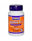 Витамин D-400, Д-400 180 гел.капс. NOW