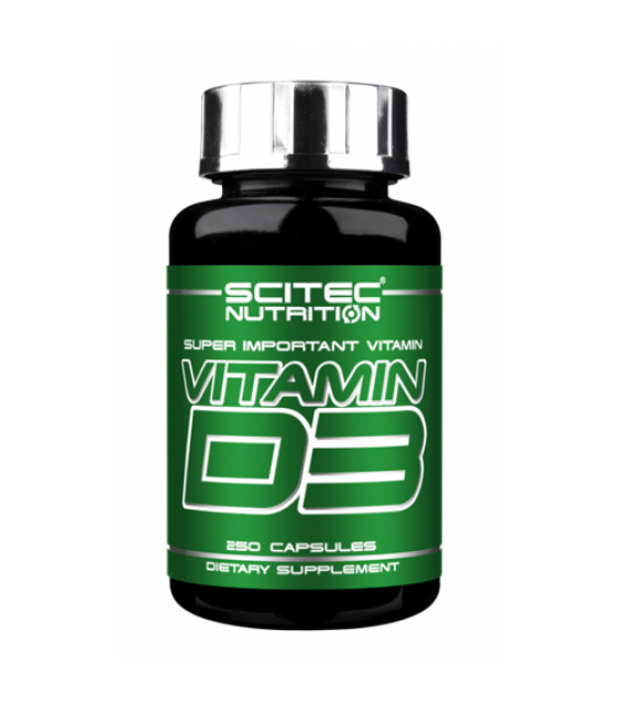 Vitamin D-3, Витамин Д-3 250 капс Scitec Nutrition