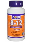 B-12 (цианокобаламин), 1000 мкг, 100 табл NOW