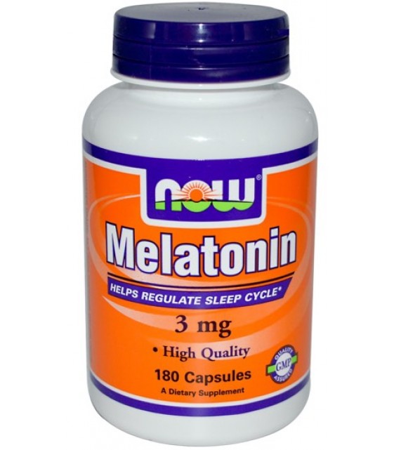 Melatonin Мелатонин 3 мг, 180 капс NOW