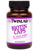 Biotin Caps 600 МКГ/ Витамин В7 100 КАПС Twinlab