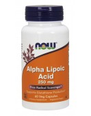 Alpha lipoic 250mg/60 caps Альфа-липоевая кислота 250 мг/60 капс. Now