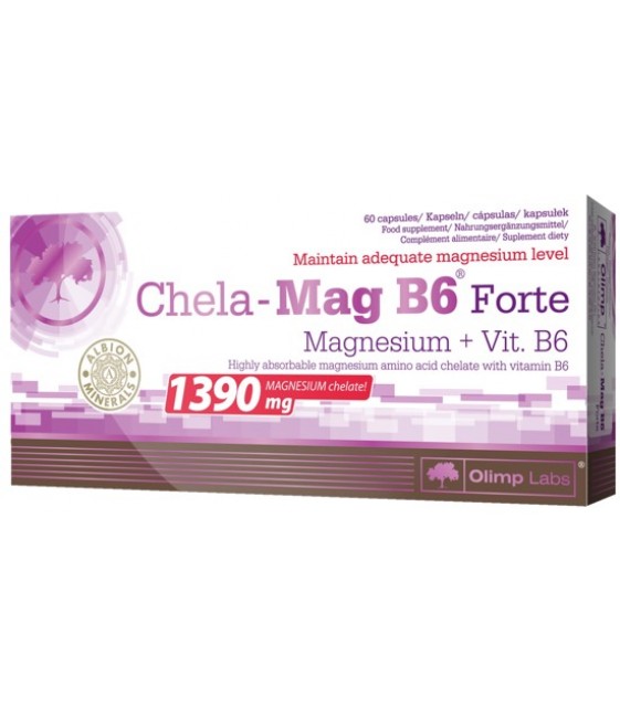 Chela-Mag B6 forte 60 caps, Хела-Магний Olimp