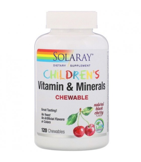 Children's Vitamin&Minerals, 120 chewable Solaray