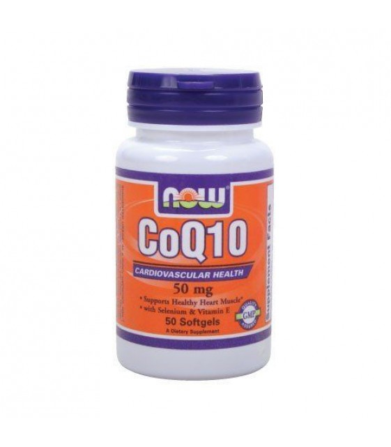 Coenzyme Q10 Кофермент Q10 50 мг, 50 капс NOW