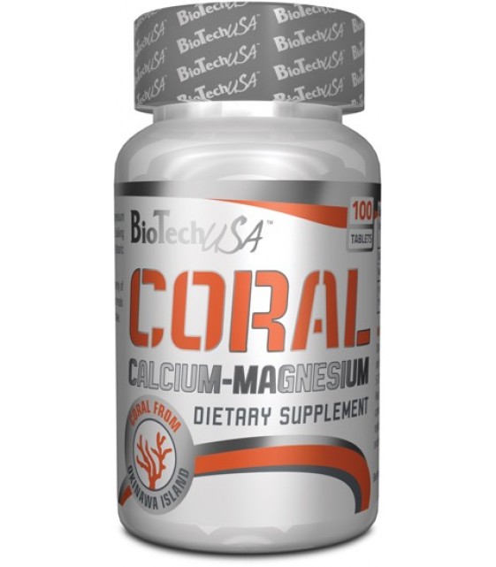 Coral Calcium Mag, 100 таб, Biotech USA