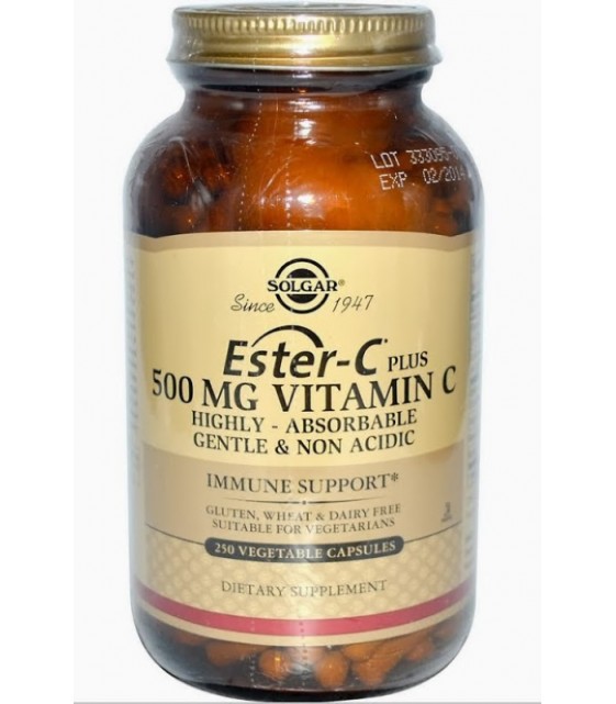 Ester-C plus 500 mg, 100 veg caps, Solgar
