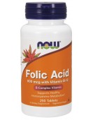 Folic Acid + B-12/ Фолиевая кислота+В12 250 табл. NOW