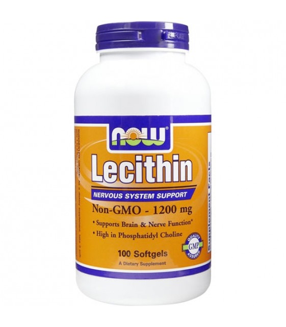 Lecithin, Лецитин 1200 мг/100 гел.капс. NOW