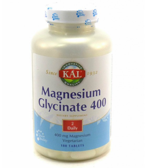 Magnesium Glycinate 400, Глицинат магния 400,  180 табл KAL