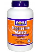 Magnesium Malate, Магний Малат 1000 мг, 180 таб. NOW