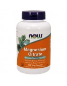 Magnesium Citrate, Магний Цитрат, 120 вег.капс NOW
