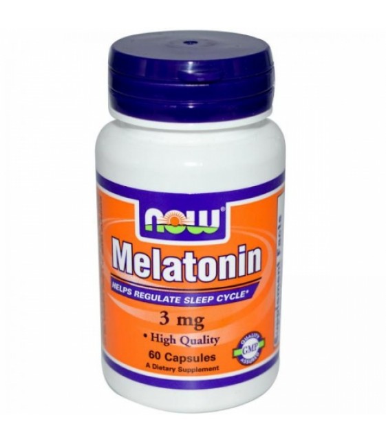 Melatonin Мелатонин 3 мг, 60 капс NOW