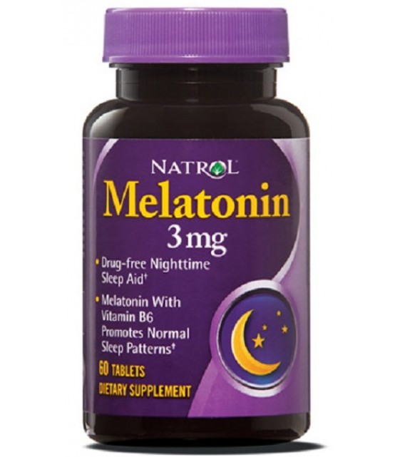 Melatonin Мелатонин, 3 мг, 60 таб, Natrol