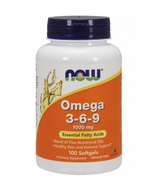 Omega 3-6-9 1000 мг/ 100 гель.капс, Now Foods
