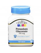 Potassium Gluconate Калий, 595 мг/110 tab. 21st CENTURY