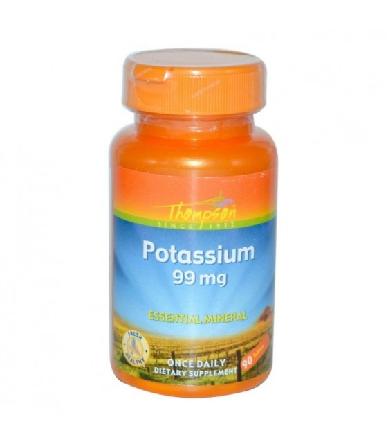 Potassium, Калий, 99 мг/90 таб. Thompson