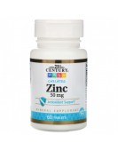 Chelated zinc 50 mg Цинк, 60 табл 21st CENTURY