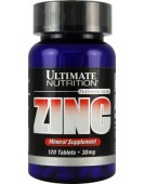 Zinc Цинк 30 мг, 120 таб Ultimate Nutrition